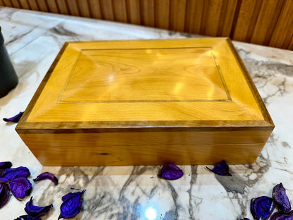 Cedar wooden box organizer Keepsake