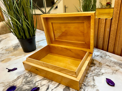 Cedar wooden box organizer Keepsake