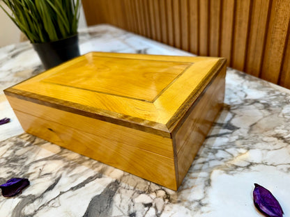 Cedar wooden box organizer Keepsake