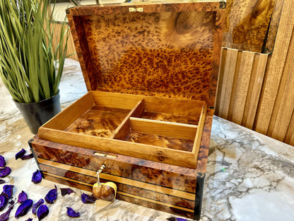 Luxury Jewelry box organizer with key gift box