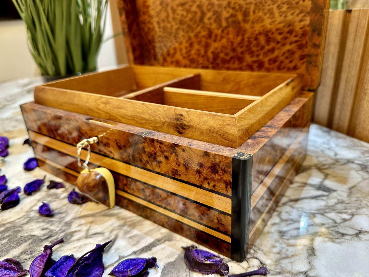 Luxury Jewelry box organizer with key gift box