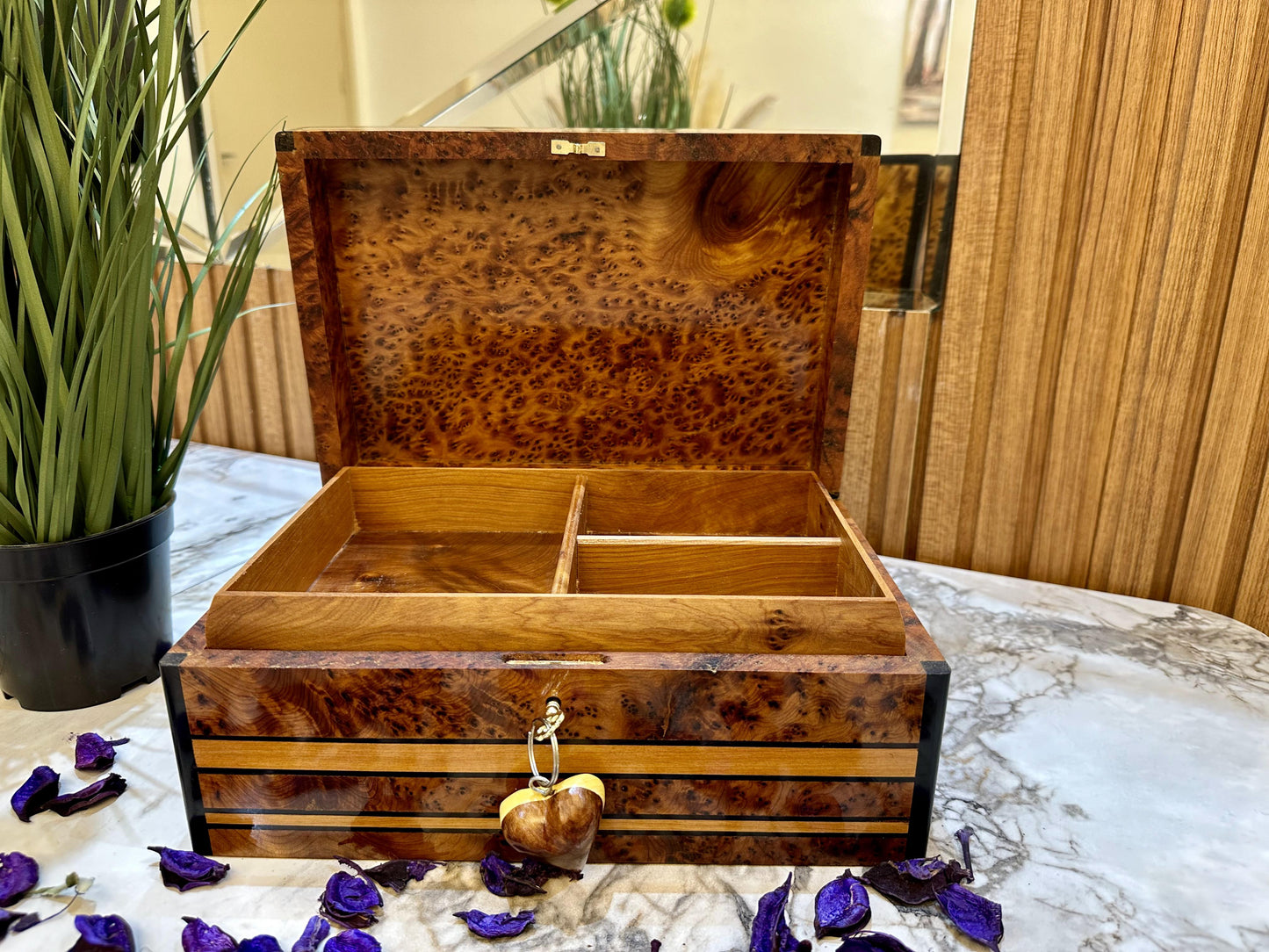 Luxury Jewelry box organizer with key gift box