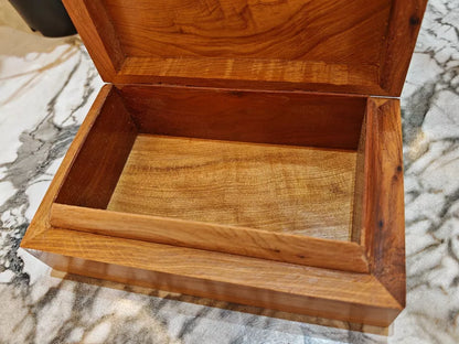 Jewellery burl wooden box Organizer Keepsake Box Gift