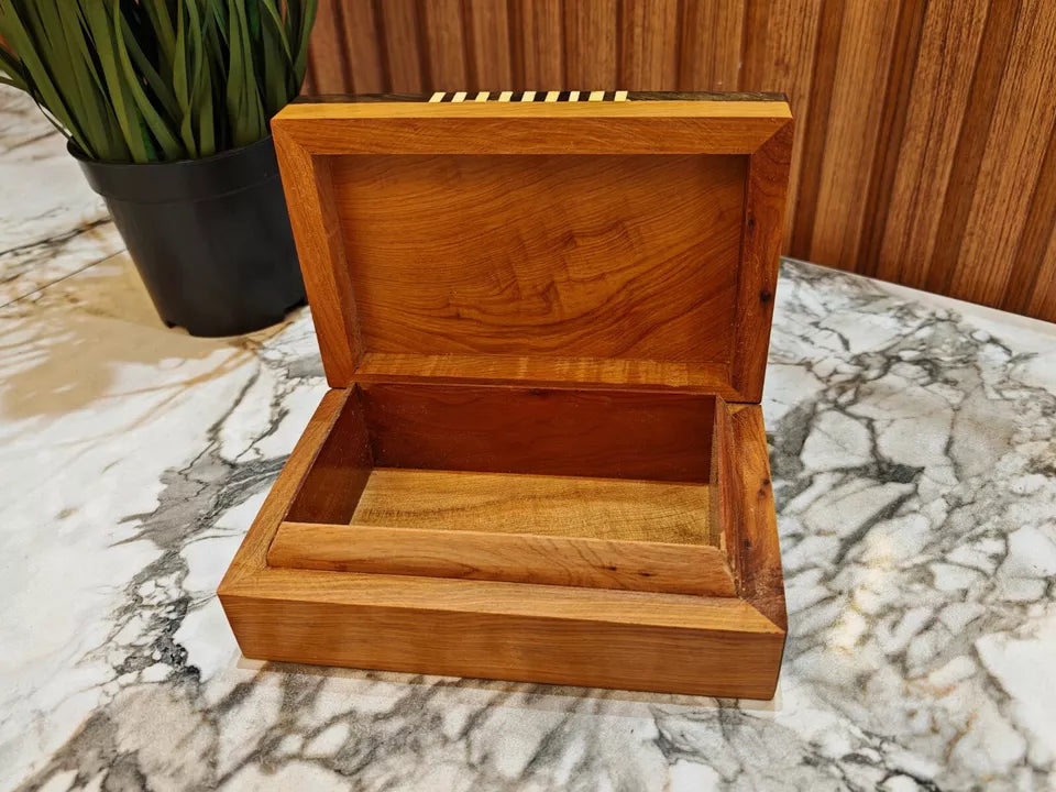 Jewellery burl wooden box Organizer Keepsake Box Gift