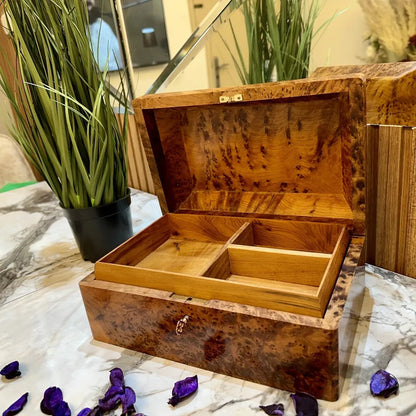 Handmade Jewelry box organizer with key gift box