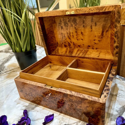 Handmade Jewelry box organizer with key gift box