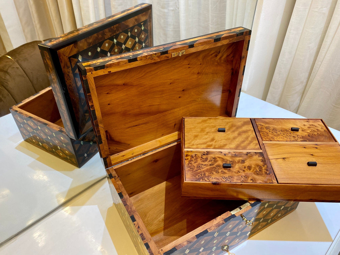 Large Jewelry Box Keepsake Box organizer