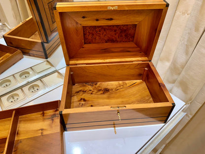 Wooden Box With Lid Lockable