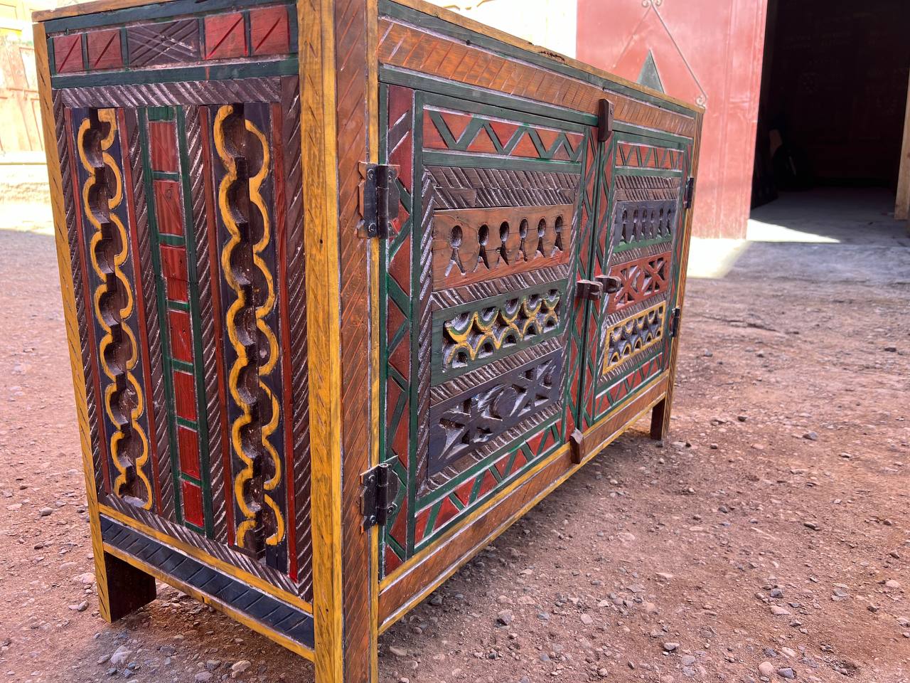 Custom Wood Cabinet Storage Chest Luxury Berber Design Thuya Wood