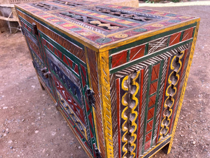 Custom Wood Cabinet Storage Chest Luxury Berber Design Thuya Wood